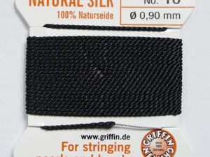 PZ-10-BLA Black Parelzijde maat 10