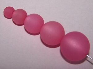 Pol-r10-08 10 mm Polaris ronde kraal, pink