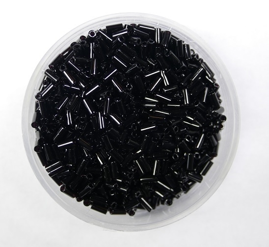 M-BGL-3-0401 Opaque Black Miyuki Bugles 3mm M-BGL-3-0401 Opaque Black Miyuki Bugles 3mm