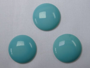CAB-R24-63120 Green Turquoise Czech Round Cabochon 24 mm