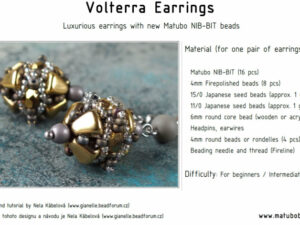 NB Gratis patroon: Volterra Earrings