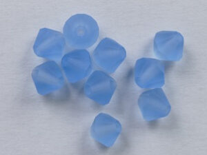 PrBic-06-AQUAMAT Matte Aqua Preciosa Bicones 6 mm 10 stuks op=op