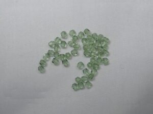FP1-03-50560 Light Prairie Green Czech Glass Facet Firepolish 3mm 50 stuks - Afbeelding 1