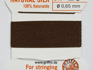 Parelzijde, maat 5, Brown