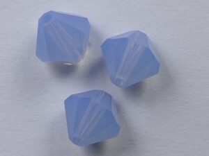 6 mm Air Blue opal Swarovski Element Bicones - Afbeelding 1