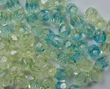 FP1-03-67801 Green-Blue Czech Glass Facet Firepolish 3mm 50 stuks - Afbeelding 1