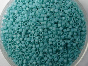 DB-11-0878 Matte Opaque Turquoise AB Miyuki Delica's 11/0 - Afbeelding 1