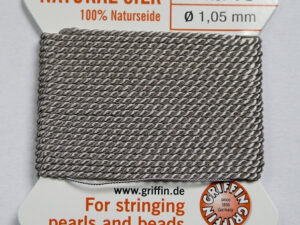 Parelzijde, maat 16, Grey