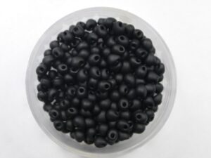 M-D-4-0401F Black Matted Miyuki Drops 3,4 mm