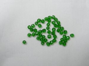 FP1-03-50140 Forest Green Czech Glass Facet Firepolish 3mm 50 stuks - Afbeelding 1