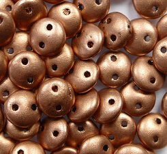 CZM-L-K0177JT, CzechMate Lentils, Matte Metallic Copper 40 Pc.