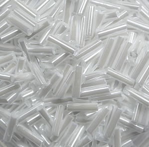 M-BGL-6-0420 White Pearl Ceylon Miyuki Bugles 6mm