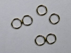 Gesloten jumpring, Gold Filled 5 mm, 2 stuks