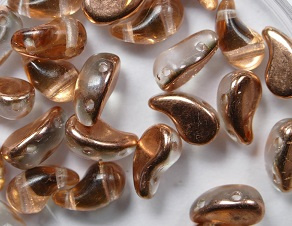 Zol-L-00030-51004 Zoliduo Left, 5x8 mm, Crystal Backlit Peach