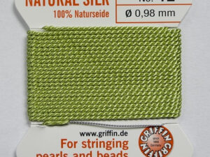 Parelzijde, maat 12, Jade