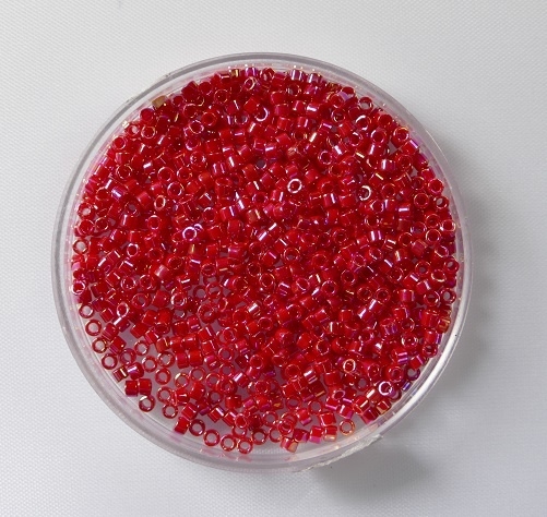 DB-11-0162 Opaque Red AB Miyuki Delica's 11/0 DB-11-0162 Opaque Red AB Miyuki Delica's 11/0