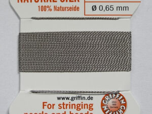 Parelzijde, maat 5, Grey