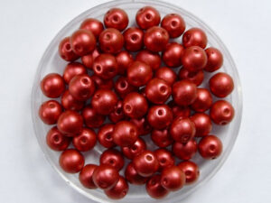 RounDuo Beads, 5 mm, Lava Red