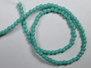 02-R-63130 Turquoise round 2 mm. 100 Pc. - Afbeelding 1