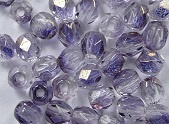 FP1-03-00030RR Luster Bronze 1/2 Crystal Czech Glass Facet Firepolish 3mm 50 stuks