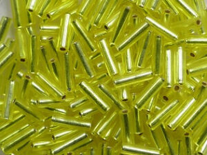 M-BGL-6-0006 Silverlined Yellow Miyuki Bugles 6mm