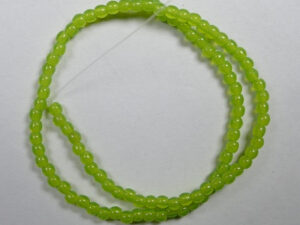 02-R-51010 Milky Dark Peridot round 2 mm. 100 Pc. - Afbeelding 1