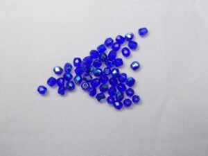 FP1-03-30080X Cobalt AB Czech Glass Facet Firepolish 3mm 50 stuks - Afbeelding 1
