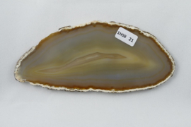Agaatschijf, 134x59 mm, naturel - Afbeelding 3