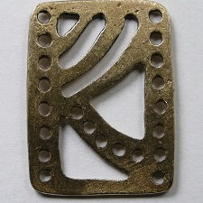 CON-01-AB Antique Brass Connector 15x21 mm
