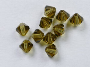 PrBic-06-GBER Gold Beryl Preciosa Bicones 6 mm 10 stuks op=op