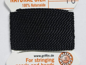 PZ-16-BLA Black Parelzijde maat 16