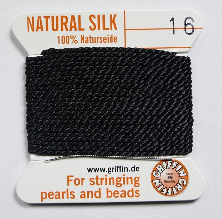 PZ-16-BLA Black Parelzijde maat 16 PZ-16-BLA Black Parelzijde maat 16