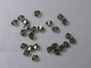PrBic-04-BKD Black Diamond Preciosa Bicones 4 mm 25 stuks - Afbeelding 1