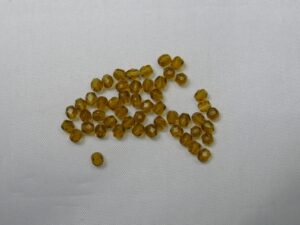FP1-03-50319 Dark Olivine 2 Czech Glass Facet Firepolish 3mm 50 stuks - Afbeelding 1