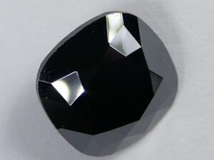 Vierkante steen, 12mm, Swarovski, Jet Hematite