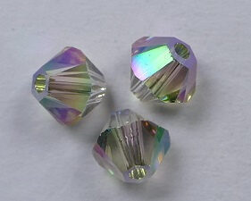 SW-04-CPS 4 mm Crystal Paradise Shine Swarovski Element Bicones - Afbeelding 1