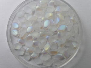 GB-00030-28771 Gekko beads, 3x5 mm, Crystal AB Matted