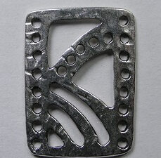 CON-01-AS Antique Silver Connector 15x21 mm