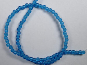 02-R-60080 Capri Blue round 2 mm. 100 Pc. - Afbeelding 1