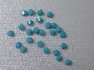 PrBic-04-TURQ Turquoise bicones 4 mm 25 stuks - Afbeelding 1