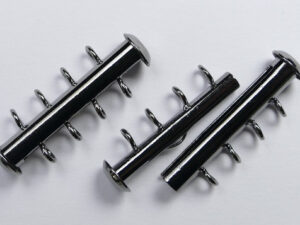 Vertical Loop schuifsluiting, 4 strengen, black oxide