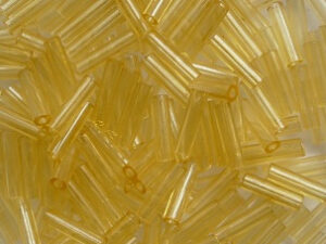 M-BGL-6-0132 Transparent Light Topaz Miyuki Bugles 6mm
