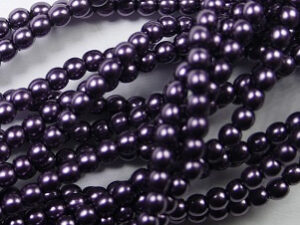 02-132-19001-10241 Eggplant Czech glasparels 2 mm, 150 stuks