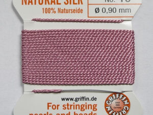 Parelzijde, maat 10, Dark Pink