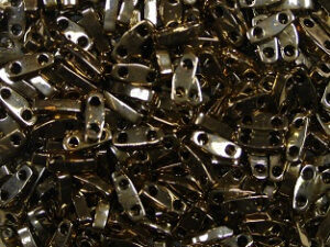 QTL-0457 Metallic Dark Bronze Miyuki Quarter Tila Beads 5x1,2 mm