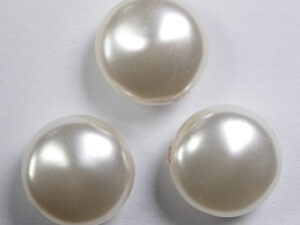 Coin parels, 12 mm, Swarovski, White
