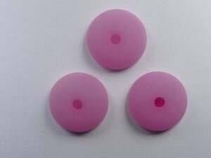Pol-hr16-08 16 mm Polaris halfronde kraal, pink