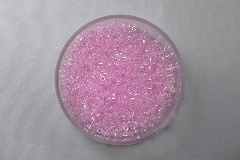 DB-11-0055 Pink Lined AB Crystal Miyuki Delica's DB-11-0055 Pink Lined AB Crystal Miyuki Delica's