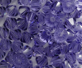 SW-05-TAN 5 mm Tanzanite Swarovski Element Bicones - Afbeelding 2