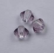 3 mm Light Amethyst Swarovski Element Bicones - Afbeelding 1